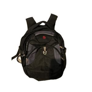 Swiss Gear Vortex ScanSmart Laptop Backpack Black Gray